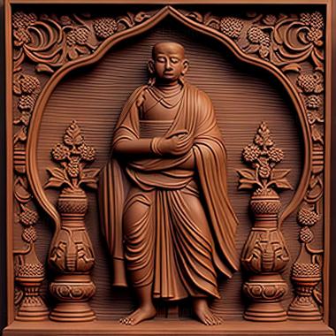 3D model Bhikkhuni (STL)